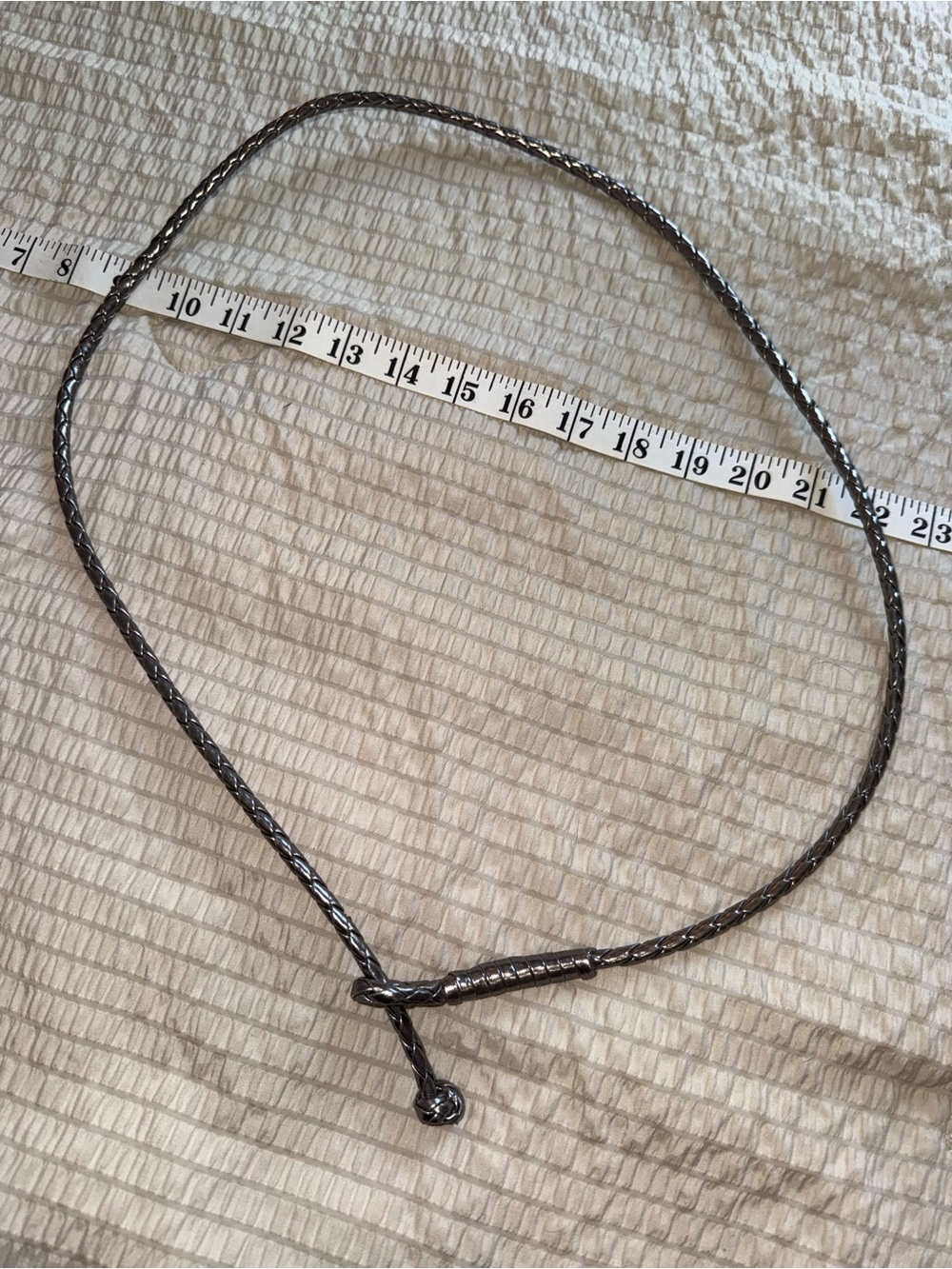 Vintage Silver Rope Belt